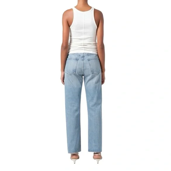 NWOT AGolde 90’s Pinch Waist Jeans 26 Blue - Picture 13 of 16